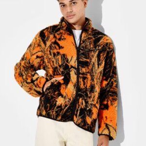 Orange Camo Fleece Jacket